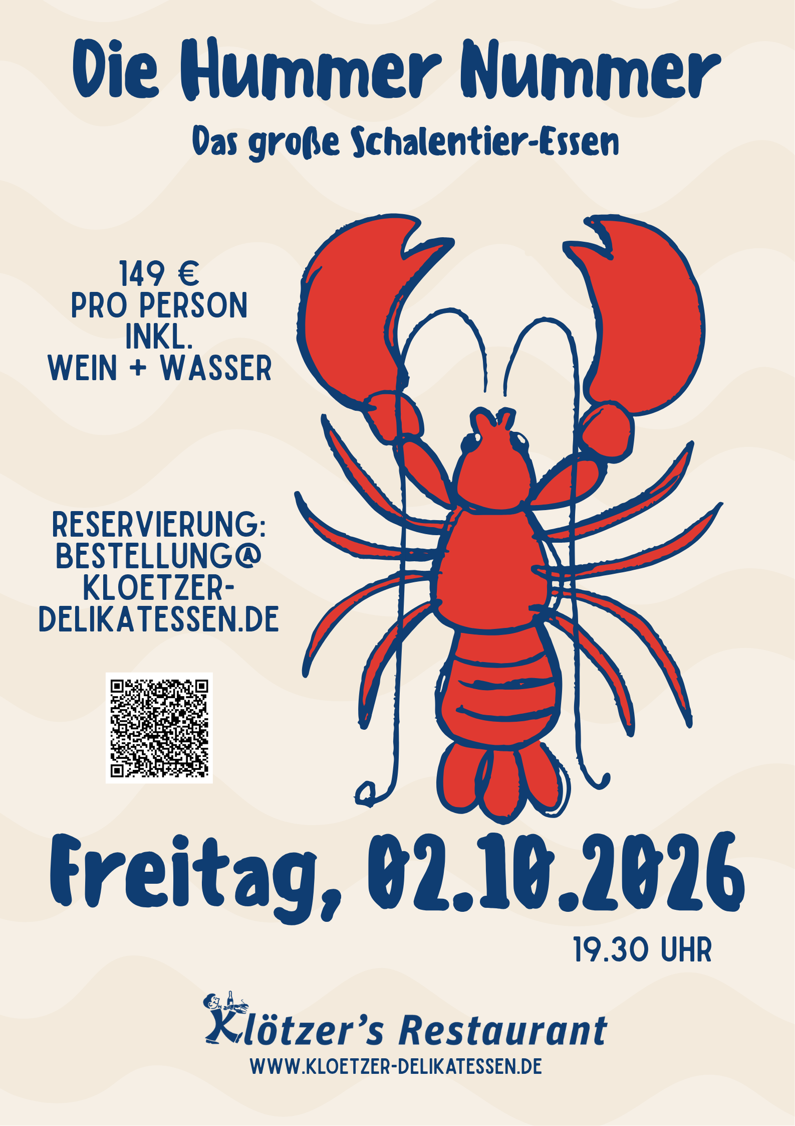 Poster Hummer Nummer_Klötzer_Restaurant_Bielefeld (2)